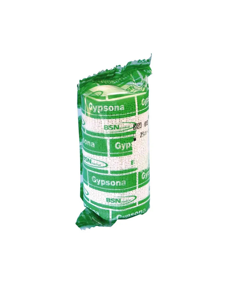 Bande de plâtre Gypsona 2,7m X 5cm pour premiers secours
