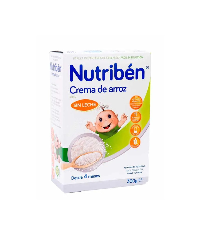 Nutribén Crème de Riz sans Gluten 300g - Délicieuse et sans gluten