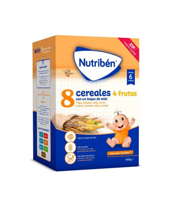 Nutribén 8 Céréales et Miel 4 Fruits 600g - Un délice sain