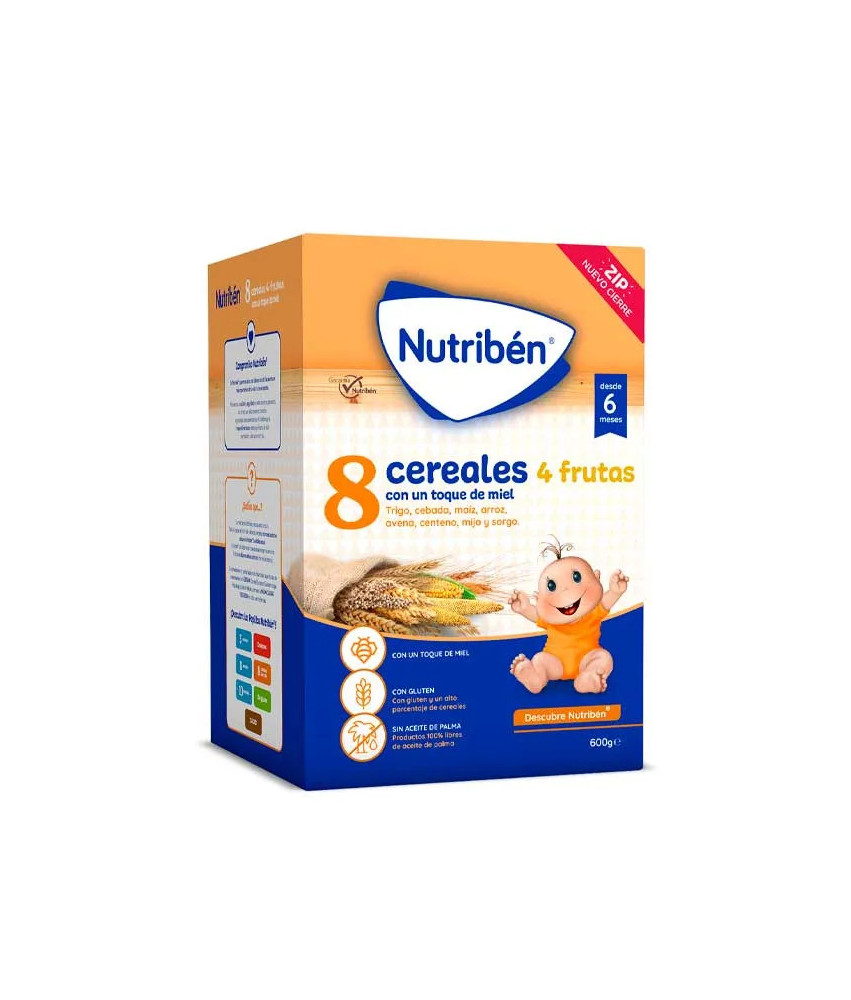 Nutribén 8 Céréales et Miel 4 Fruits 600g - Un délice sain