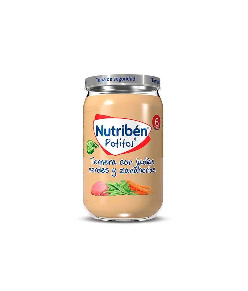 Nutribén Boeuf avec Haricots Verts et Carottes 235g: Savoureux repas pour bébé