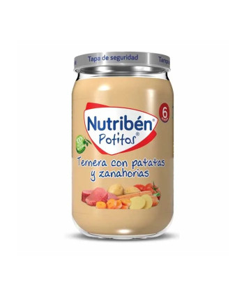 Nutribén Potito Boeuf, Pommes de Terre et Carottes 235g - Un délicieux repas pour bébé