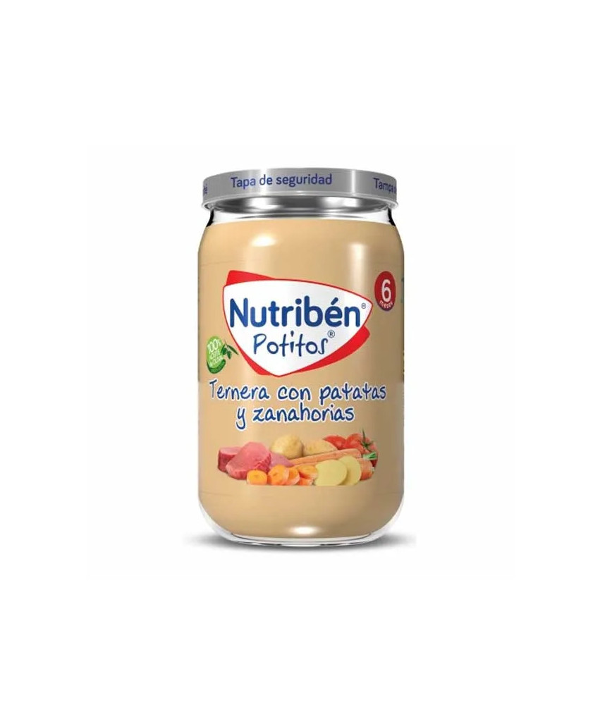 Nutribén Potito Boeuf, Pommes de Terre et Carottes 235g - Un délicieux repas pour bébé