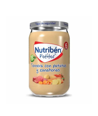 Nutribén Potito Boeuf, Pommes de Terre et Carottes 235g - Un délicieux repas pour bébé