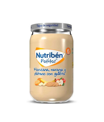 Nutribén Pomme, Orange, Banane et Biscuits - 235g