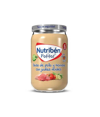 Nutribén Potito Poulet, Boeuf et Haricots Verts 235g: Un Trio Savoureux