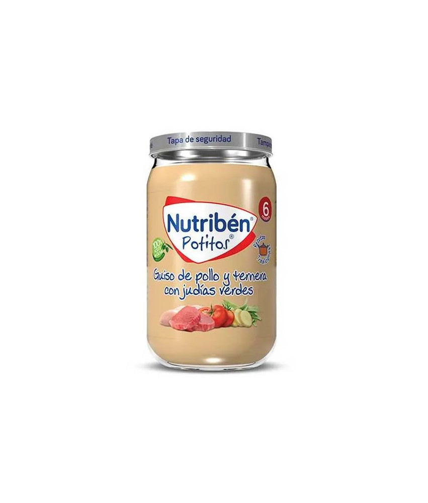 Nutribén Potito Poulet, Boeuf et Haricots Verts 235g: Un Trio Savoureux