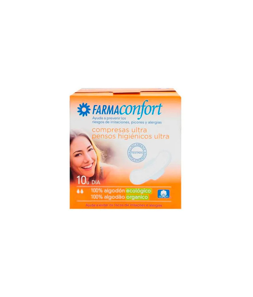 Protections hygiéniques Farmaconfort Jour avec ailes 10U