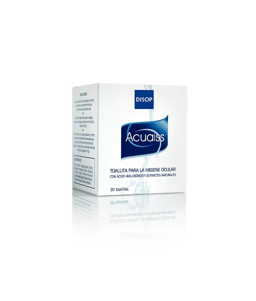  Lingettes rafraîchissantes pour les yeux - Disop Acuaiss 20 unités