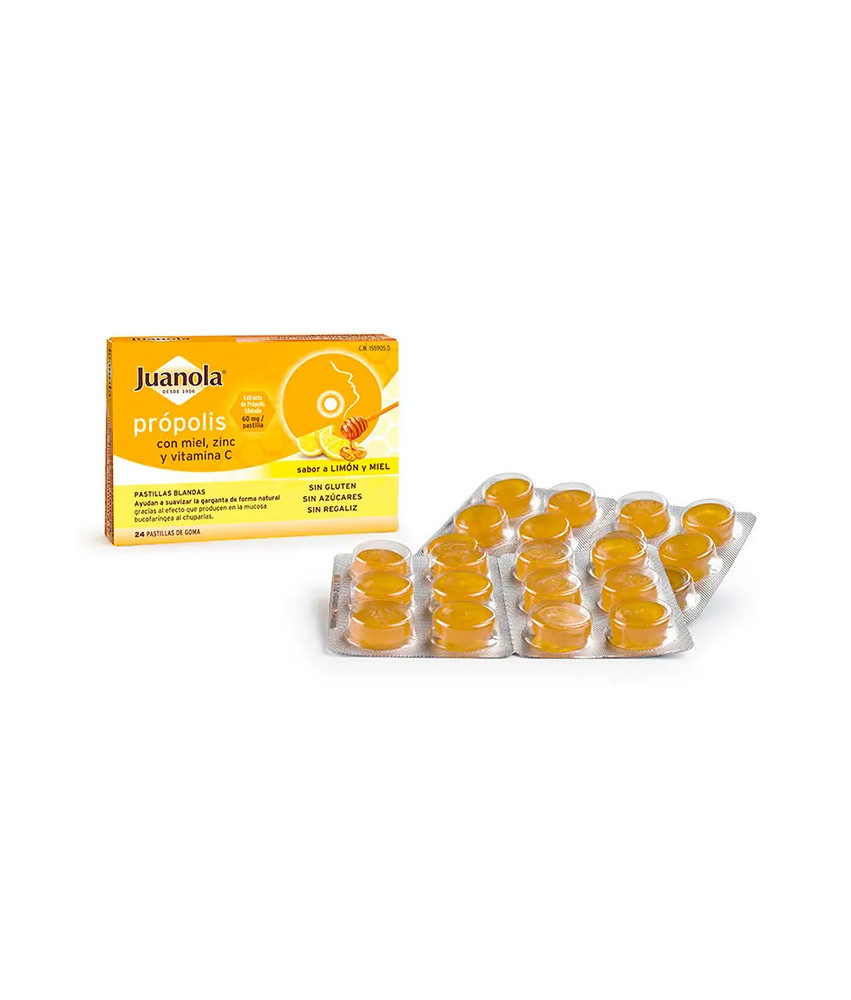 Renforcez votre système immunitaire avec Juanola Propolis Miel Zinc Vitamine C 24U