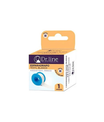 Bandes textiles blanches Dr. Line 5x2,5cm X12