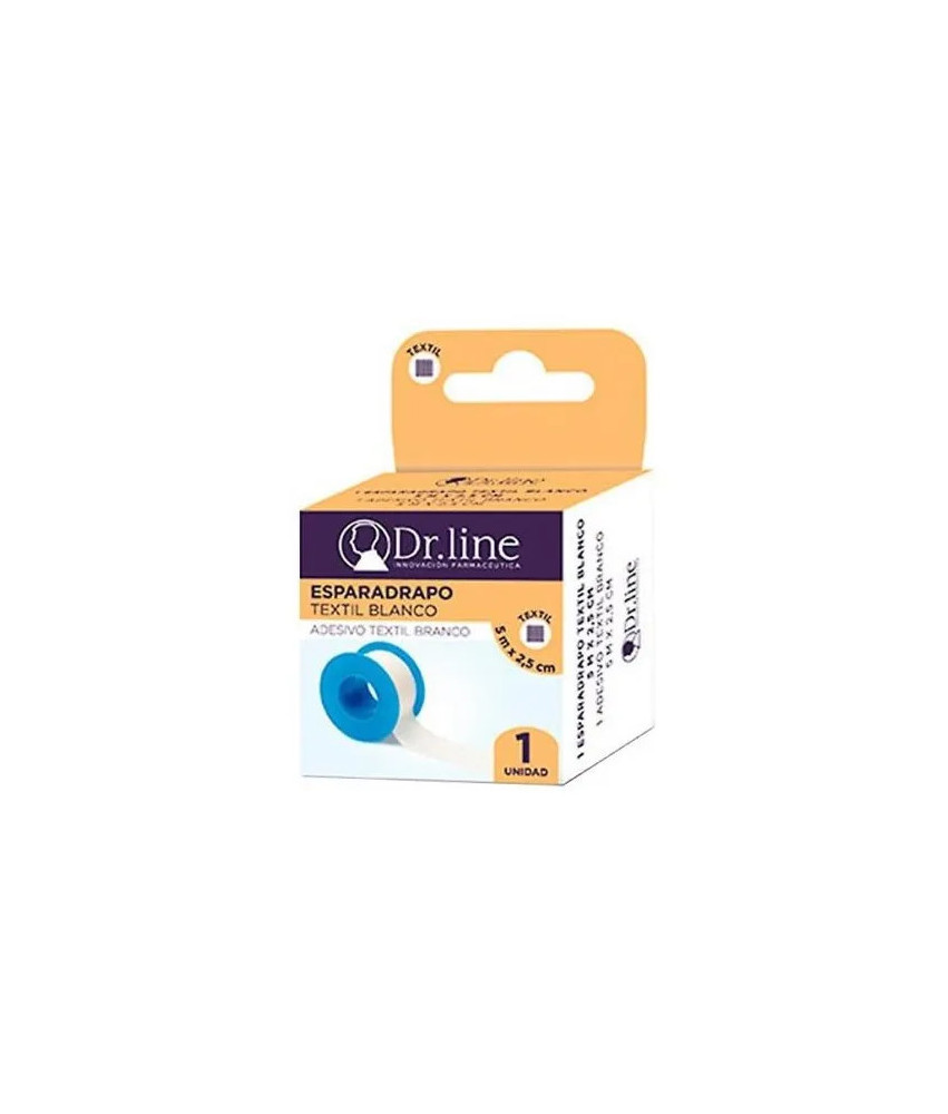 Bandes textiles blanches Dr. Line 5x2,5cm X12
