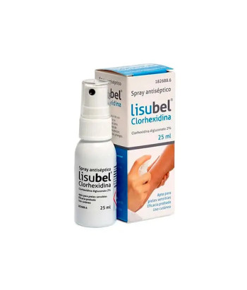 Spray Lisubel Clorhexidina 2% 25ml - Puissant antiseptique