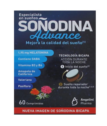 Angelini Soñodina 60 Tablettes - Pour un sommeil paisible