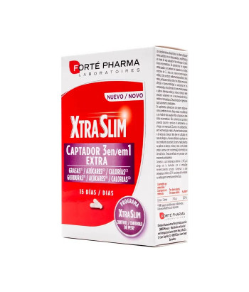 Forté Pharma Xtraslim Captador 3 en 1: 60 Capsules efficaces