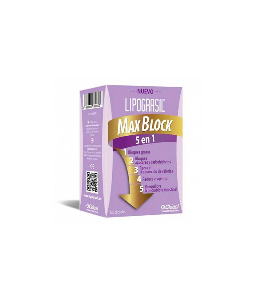 Lipograsil Max Block 5 en 1 120 Capsules - Compléments alimentaires efficaces