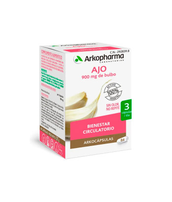 Arkopharma Arkocapsulas Ail 84 Capsules - Compléments alimentaires