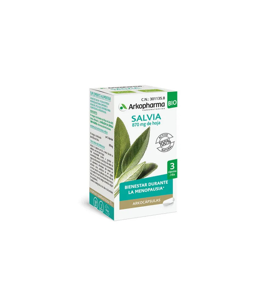 Arkopharma Arkocapsulas Sauge 45 Capsules - Bien-être digestif