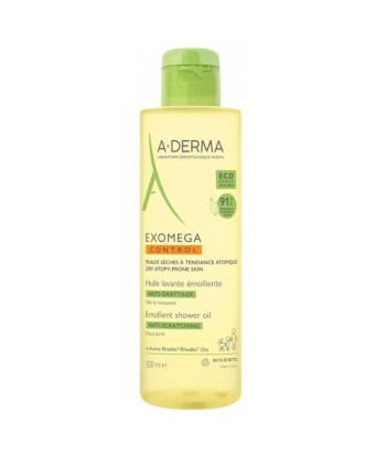 A-Derma Exomega Huile de Douche 500ml - Peau nourrie en douceur