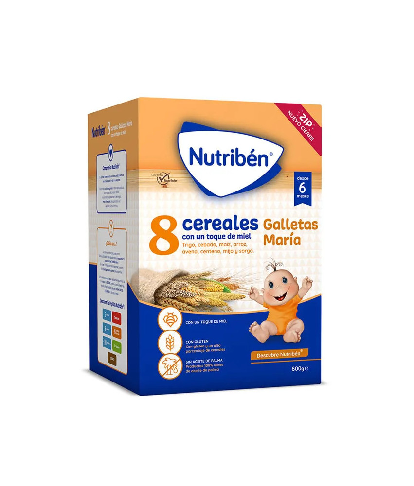 Délicieux Biscuits Bébé Nutriben 8 Céréales au Miel