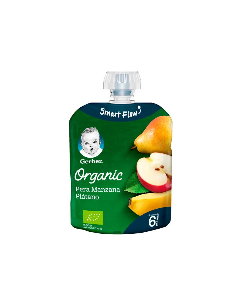 Purée bio Gerber - Poire Pomme Banane 90g