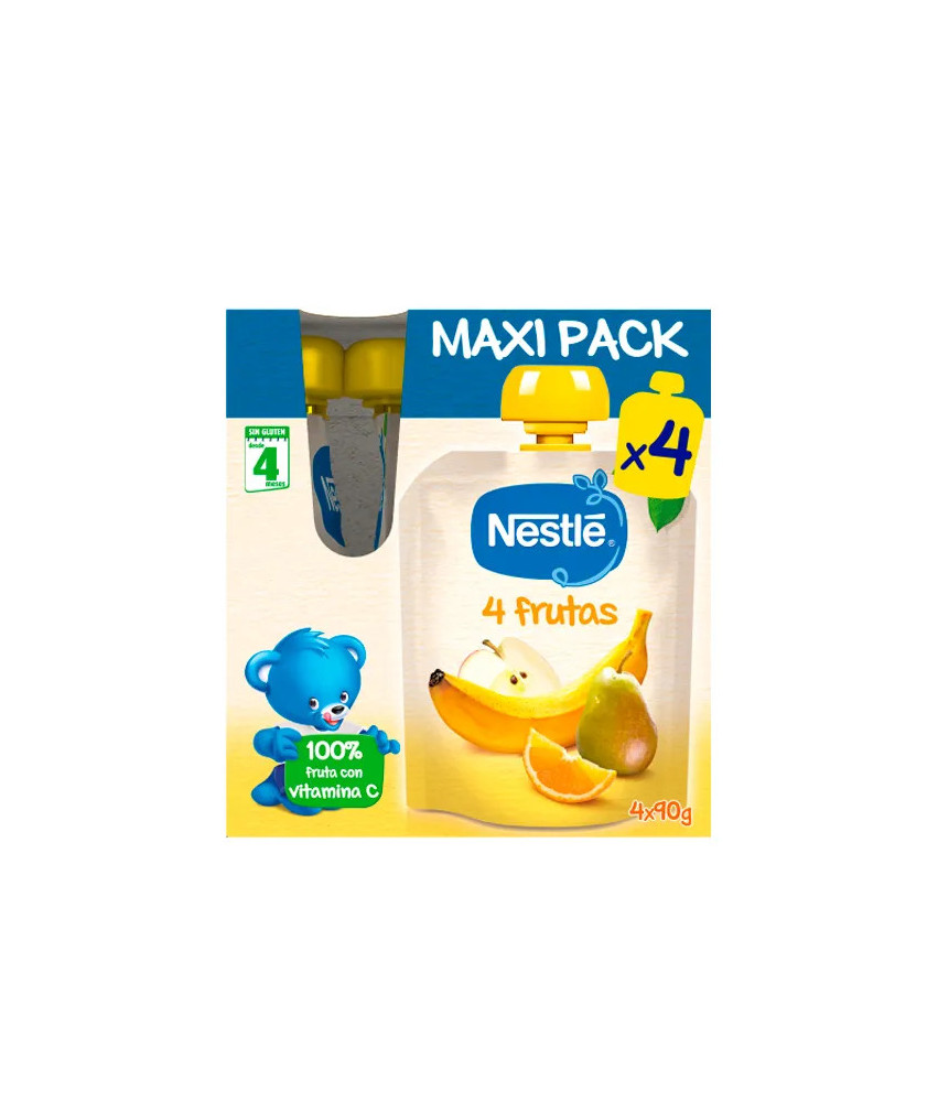 Maxi Pack Nestle Sachet de 4 Fruits 4x90g
