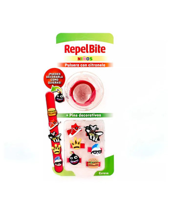 Bracelet Anti-Moustiques Enfants + Épingles Décoratives
