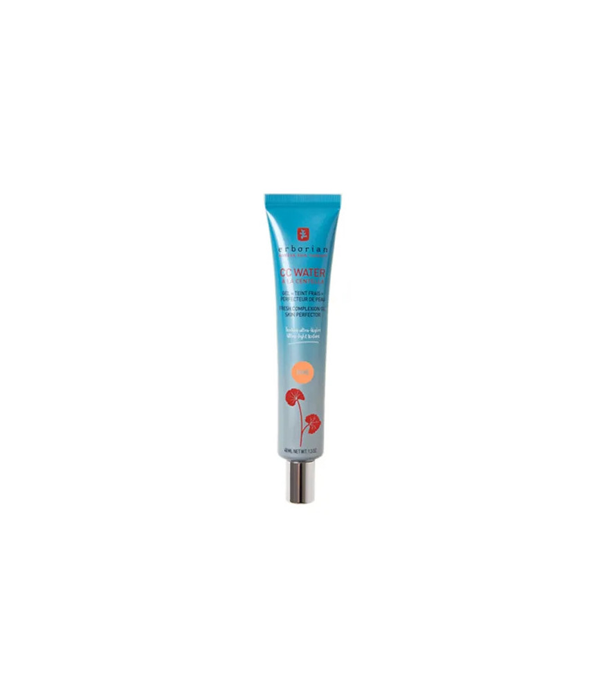 Un teint parfaitement doré avec le gel Erborian CC Water à la Centella 40ml
