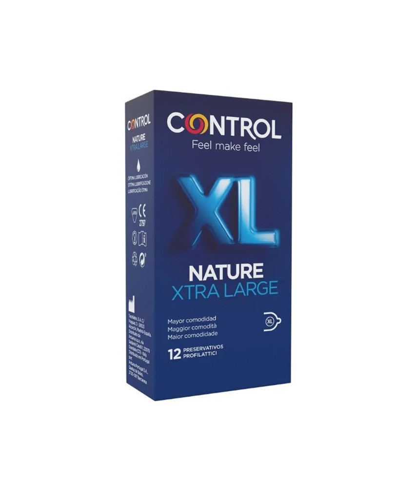 Contrôle Nature XL: 12 préservatifs pour une protection maximale