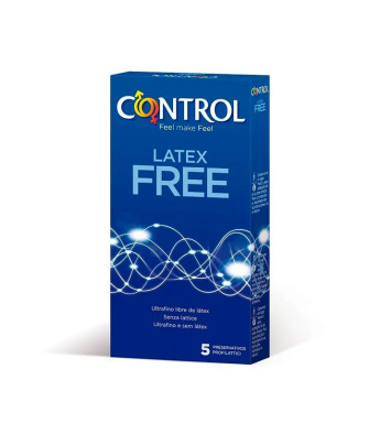 Contrôle Latex Free Préservatifs 5 Unités - Protection Sans Latex
