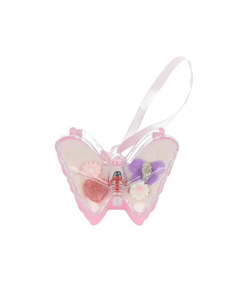 Boîte de 5 bagues Inca Papillon - Ensemble coloré et élégant