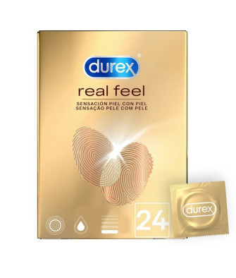 Préservatifs Durex Real Feel 24 Uds pour une sensation naturelle