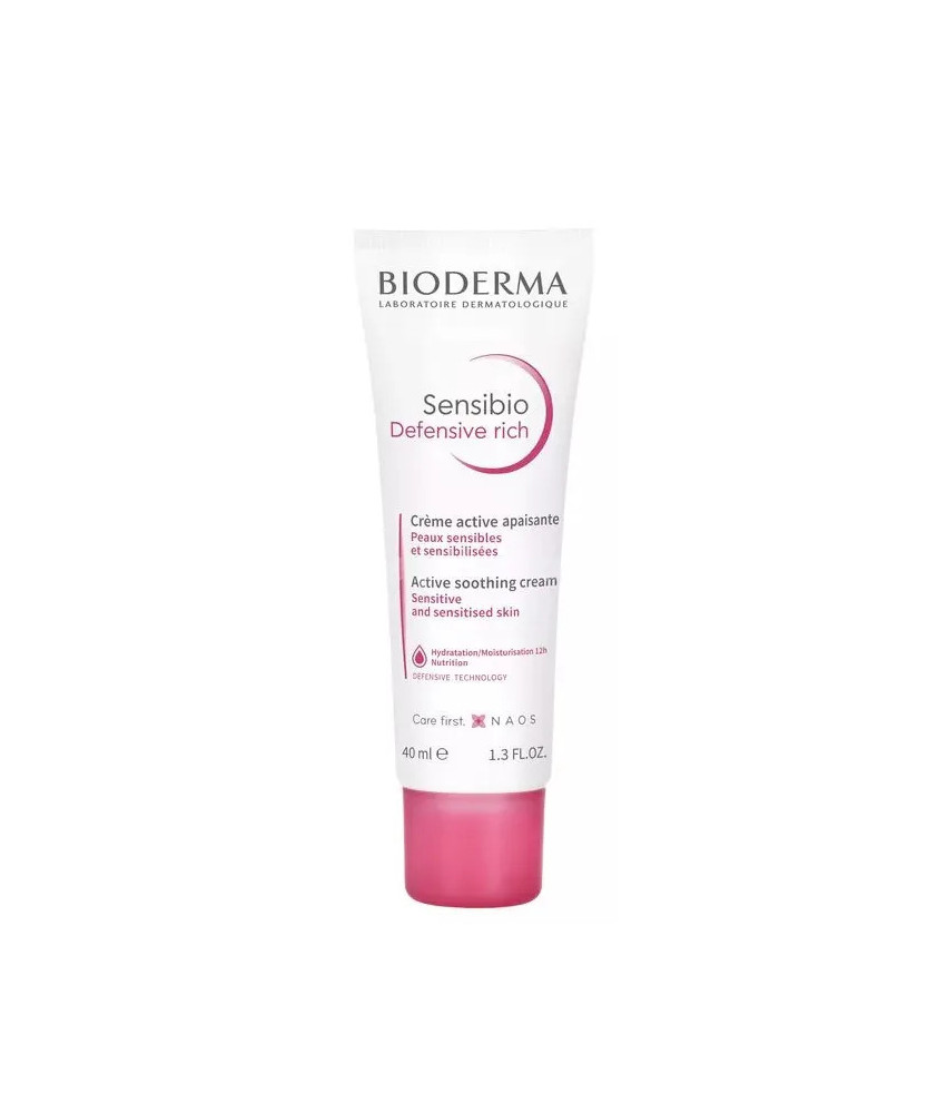 Protection riche pour la peau avec Bioderma Sensibio Defensive 40ml