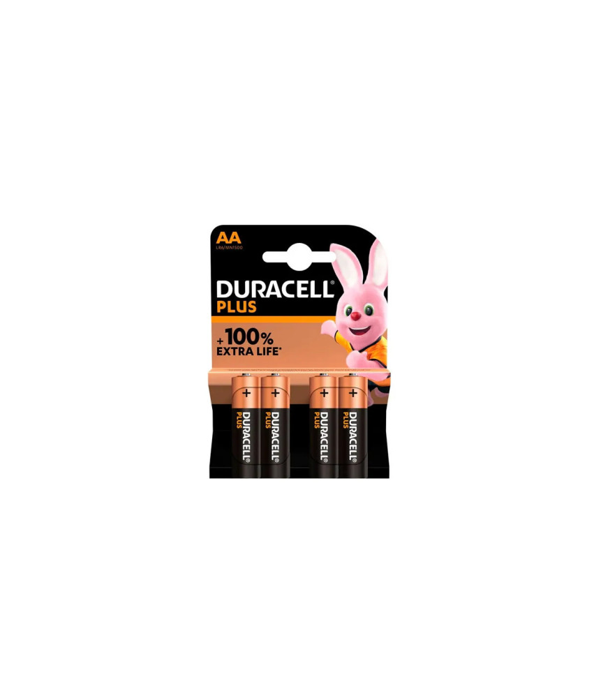 Piles Duracell Plus Power LR06 - Pack de 4 Uds