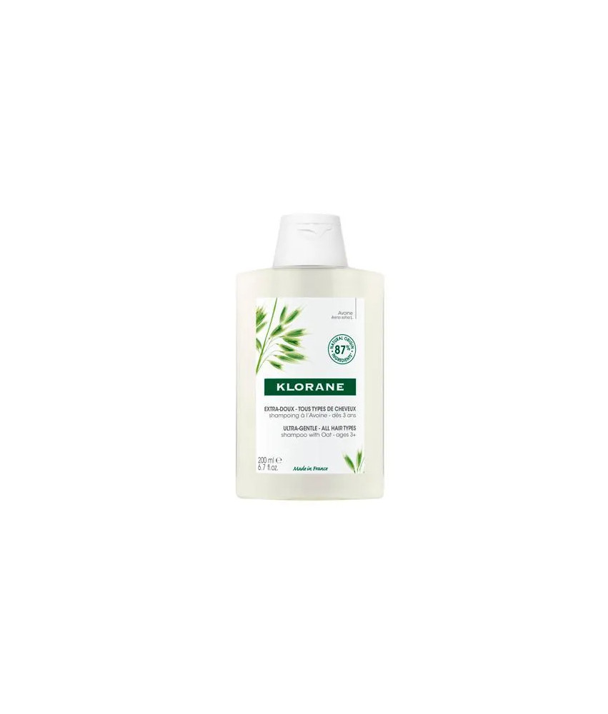 Shampooing au lait d'avoine Klorane 200ml - Nutrition capillaire