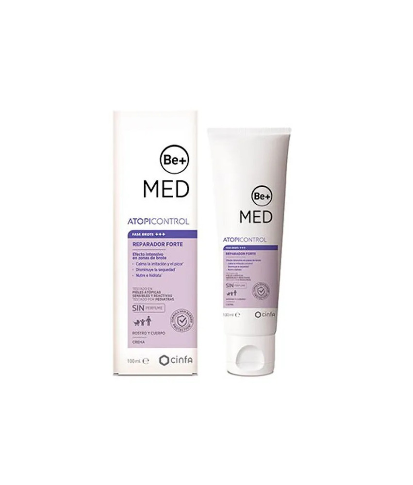 Crème Be+ Atopic Skin Forte 100ml - Soin ciblé efficace
