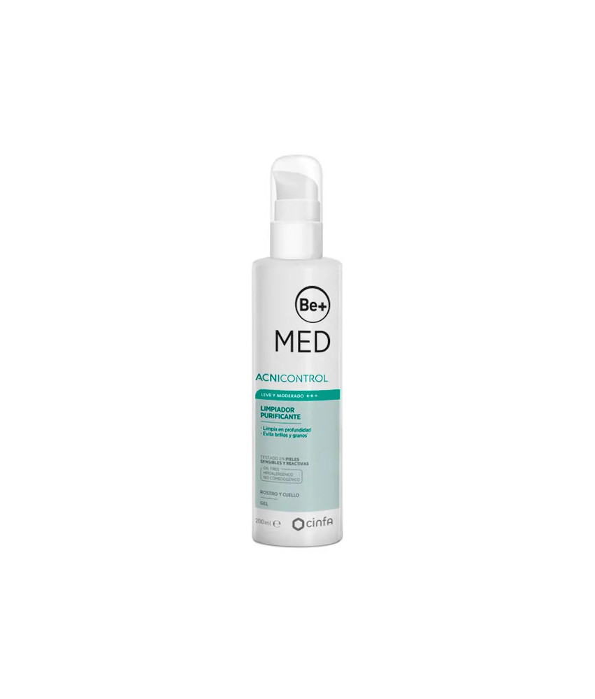 Gel nettoyant anti-acné Be+ Med 200ml