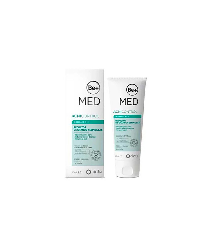 Traitement efficace des boutons d'acné avec Be+ Med Acnicontrol