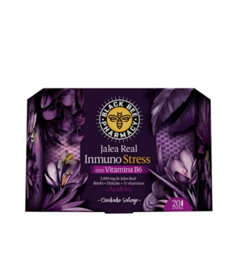 Booster d'Immunité et Anti-Stress: Gelée Royale Noire 20 Ampoules