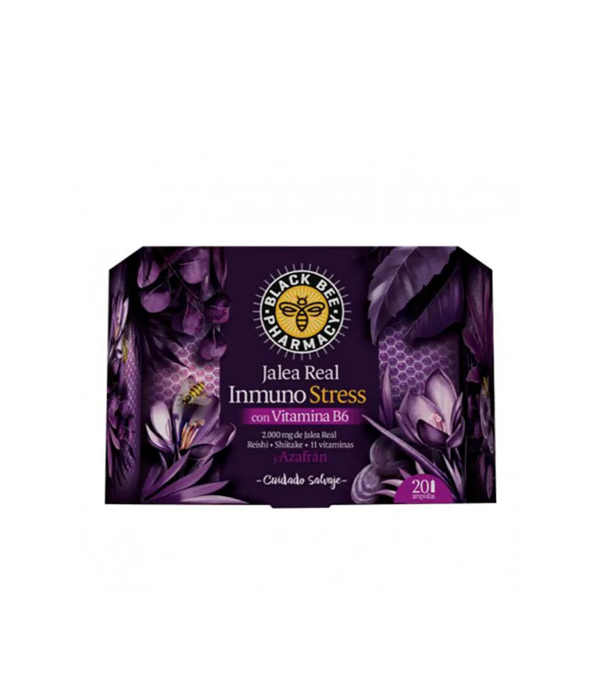 Booster d'Immunité et Anti-Stress: Gelée Royale Noire 20 Ampoules