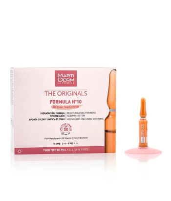 Martiderm Formula N10 HD Spf10 10 Ampoules: Protection et régénération
