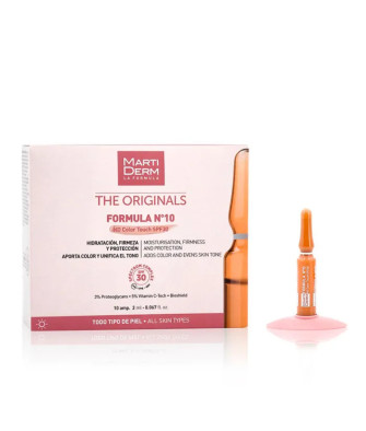 Martiderm Formula N10 HD Spf10 10 Ampoules: Protection et régénération
