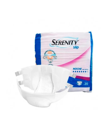 Protection discrète et confortable : Serenity Slip Nuit Taille Moyenne 80U