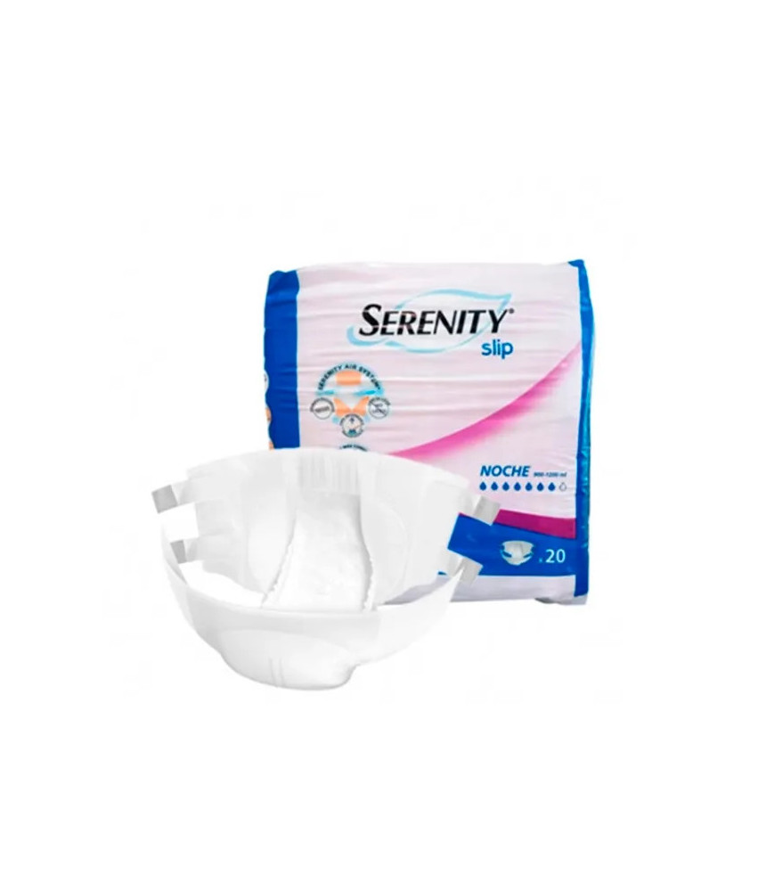 Protection discrète et confortable : Serenity Slip Nuit Taille Moyenne 80U