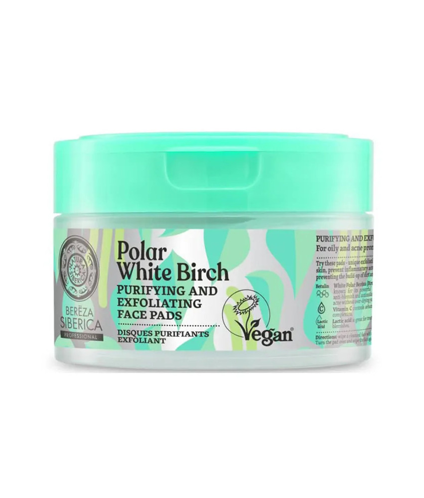 Natura Siberica Disques Exfoliants Purifiants - 20 Unités