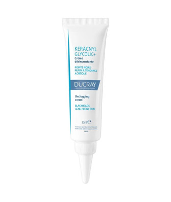 Scrub Cream Ducray Keracnyl Glycolic+ 30ml - Peaux acnéiques