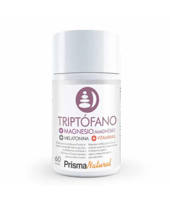 Prisma Natural: Capsules Tryptophane, Magnésium, Mélatonine + Vitamines 60 unités