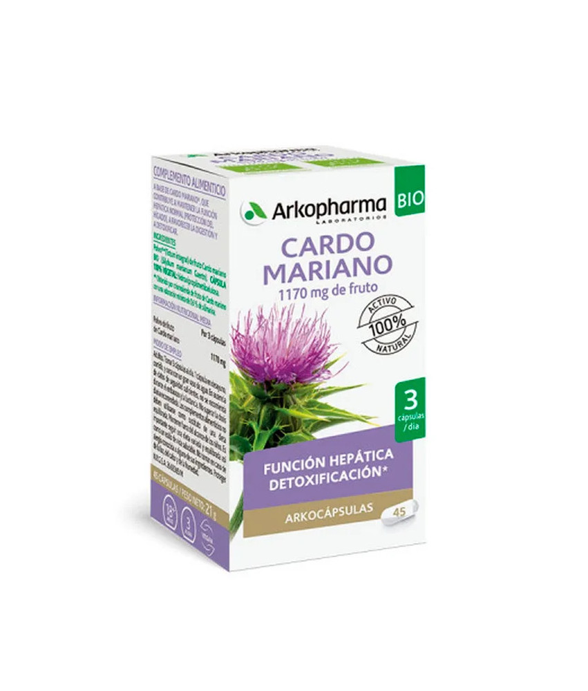 Arkopharma Chardon Marie: 45 Capsules pour le Bien-être Hépatique