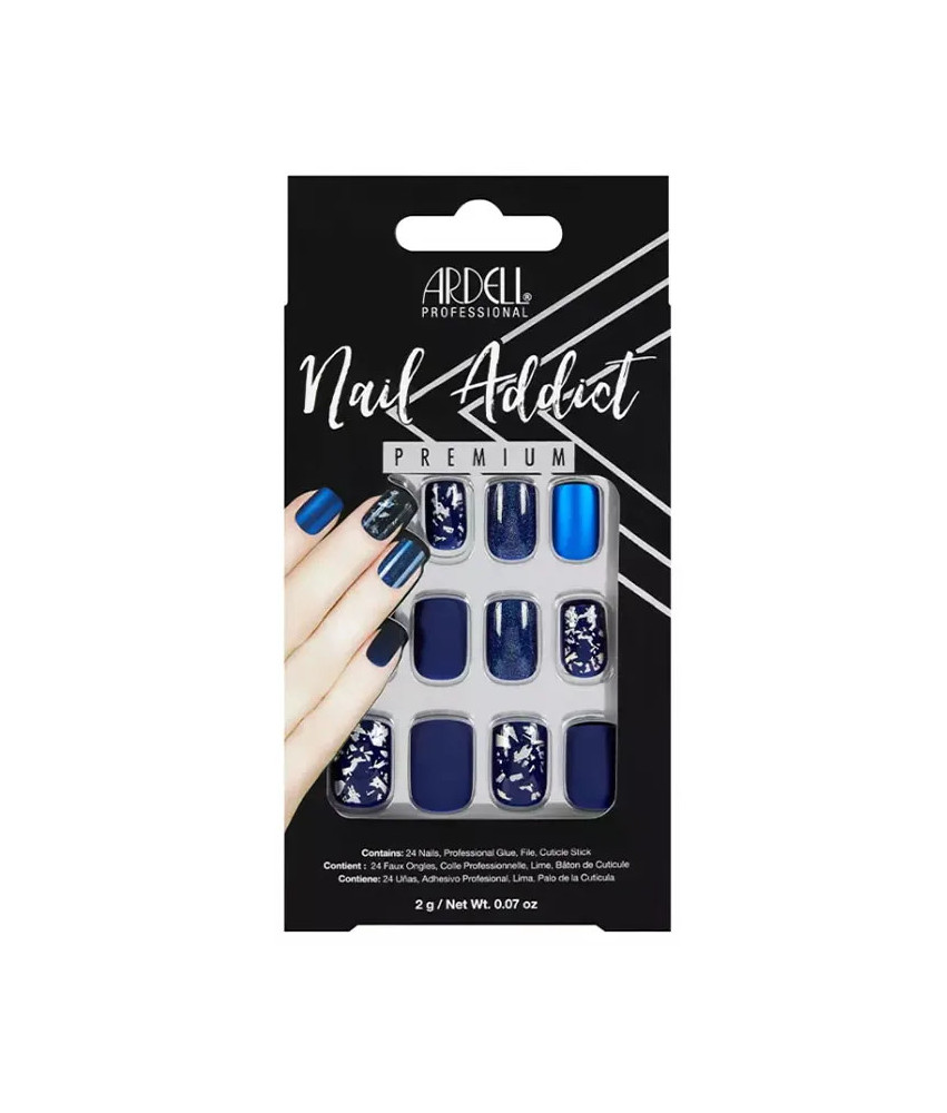 Ongles Faux Matte Bleu Ardell Nail Addict