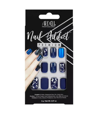 Ongles Faux Matte Bleu Ardell Nail Addict